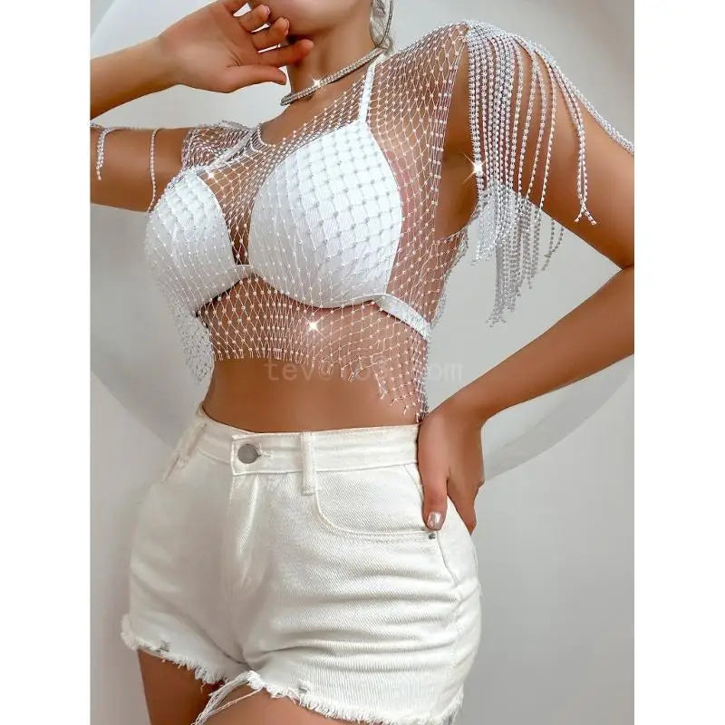 See Through Mesh Tops