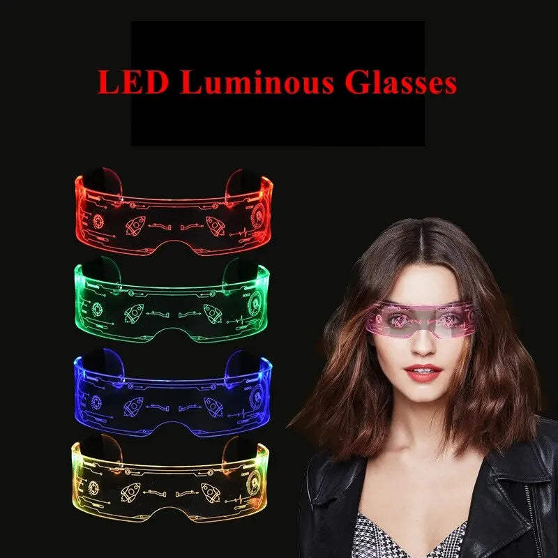 1pc, LED Glasses